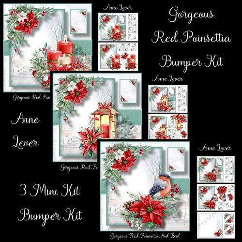 Gorgeous Red Poinsettia Bumper Kit