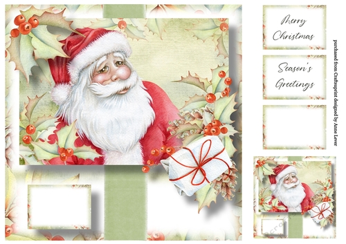 Beautiful Father Christmas 8x8