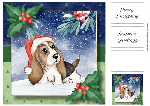 Merry Woofmas - Santa Hat 8x8