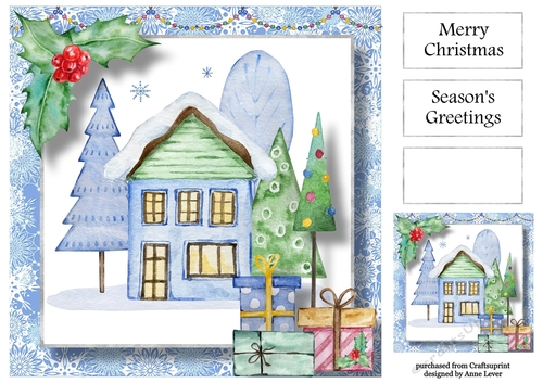 Christmas House 1 8x8
