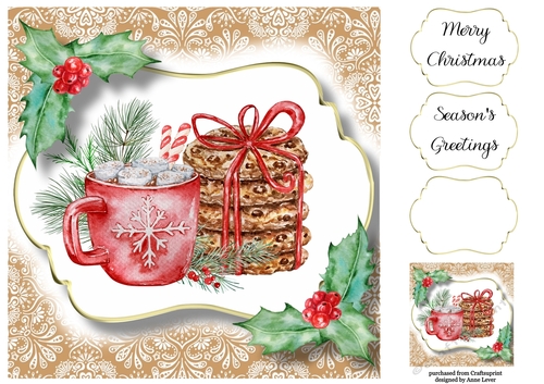 Yummy Christmas - Marshmallows & Cookies 8x8