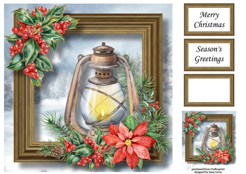 Gorgeous Christmas Lantern 1 8x8