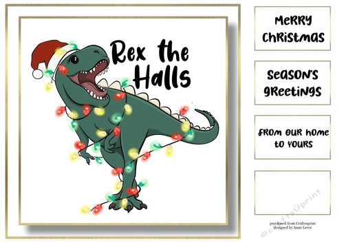 Christmas Animal Helper - T Rex