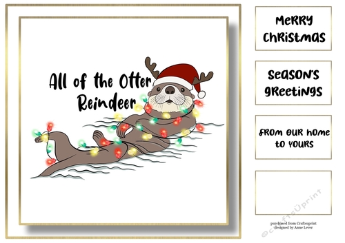 Christmas Animal Helper - Otter