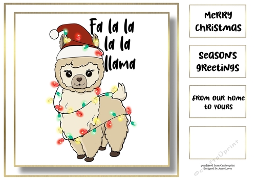 Christmas Animal Helper - Llama
