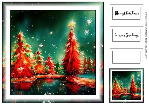 Simple Alcohol Ink Colourful Christmas 5
