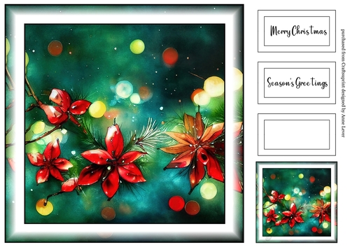 Simple Alcohol Ink Colourful Christmas 7