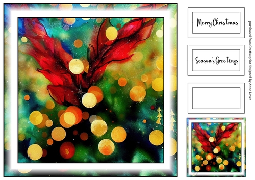 Simple Alcohol Ink Colourful Christmas 10