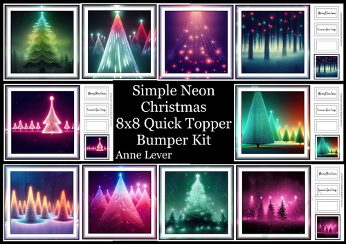 Simple Neon Christmas Bumper Kit