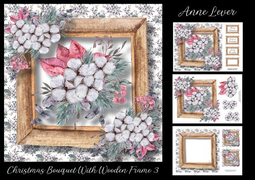 Christmas Bouquet With Wooden Frame 3
