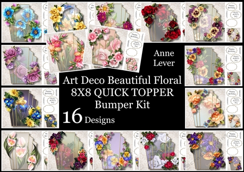 Art Deco Beautiful Floral QUICK TOPPER Bumper Kit