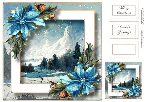 Beautiful Winter Landscape Christmas 4 8x8