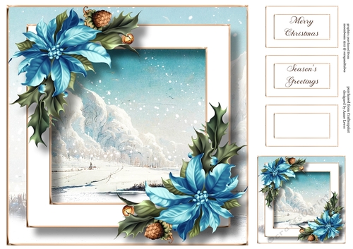 Beautiful Winter Landscape Christmas 1 8x8