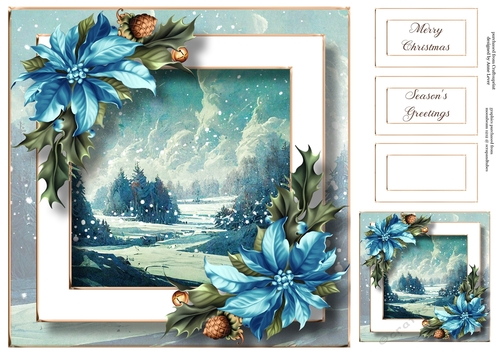 Beautiful Winter Landscape Christmas 2 8x8