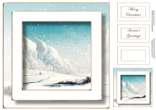 Beautiful Winter Landscape Christmas 1 No Flowers