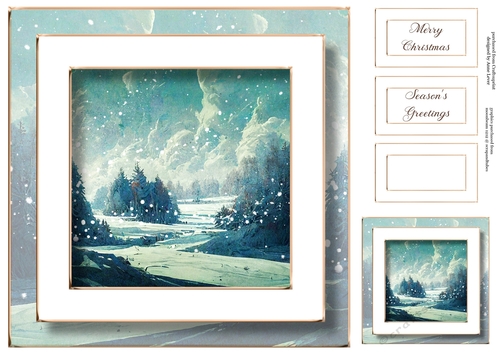 Beautiful Winter Landscape Christmas 2 No Flowers