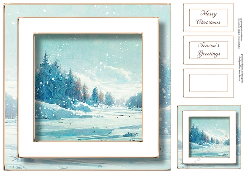 Beautiful Winter Landscape Christmas 3 No Flowers