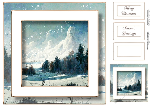 Beautiful Winter Landscape Christmas 4 No Flowers