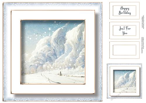 Gorgeous Winter Landscape Birthday No Flowers 1