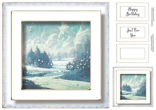 Gorgeous Winter Landscape Birthday No Flowers 2