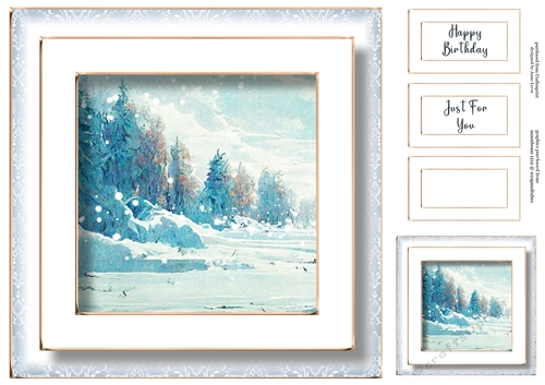 Gorgeous Winter Landscape Birthday No Flowers 3