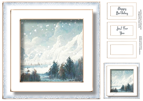 Gorgeous Winter Landscape Birthday No Flowers 4