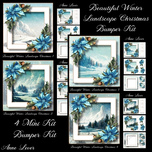 Beautiful Winter Landscape Christmas Bumper Kit