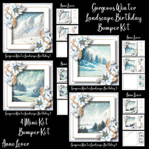 Gorgeous Winter Landscape Birthday Bumper Kit