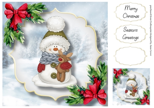 The Cozy Snowman 2 8x8