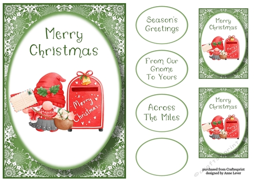 Christmas Post Gnome 1 A5