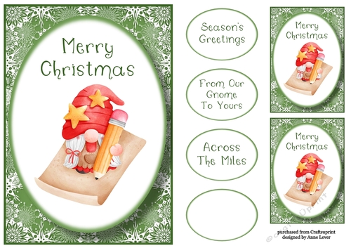 Christmas Post Gnome 4 A5