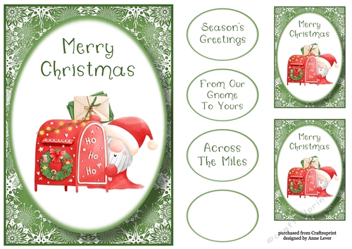 Christmas Post Gnome 7 A5