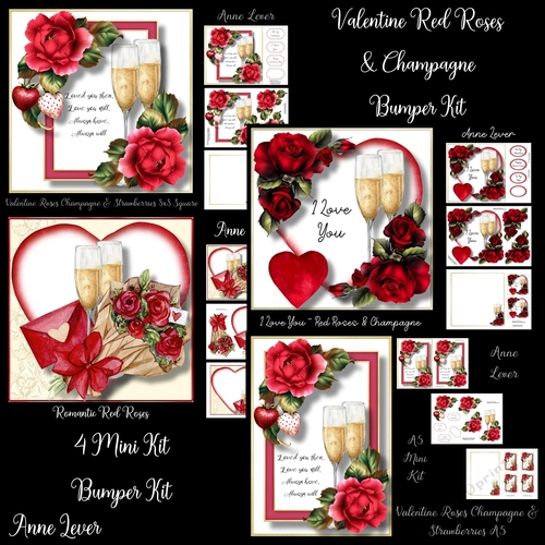 Valentine Red Roses & Champagne Bumper Kit