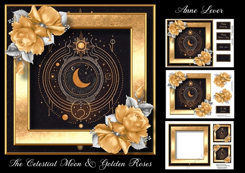 The Celestial Moon & Golden Roses