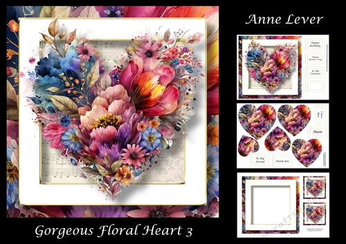Gorgeous Floral Heart 3