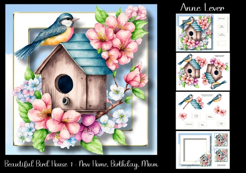 Beautiful Bird House 1 - New Home, Birthday, Mum