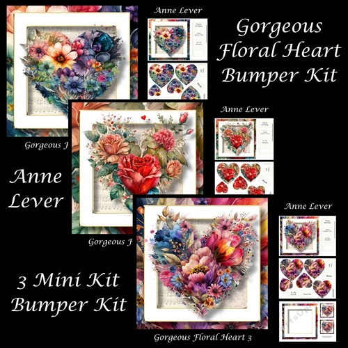 Gorgeous Floral Heart Bumper Kit