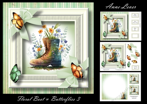 Floral Boot & Butterflies 3