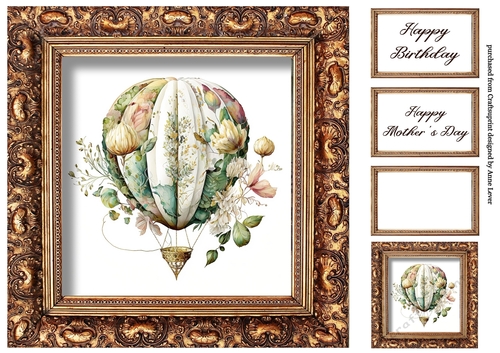 Vintage Floral Hot Air Balloon 6