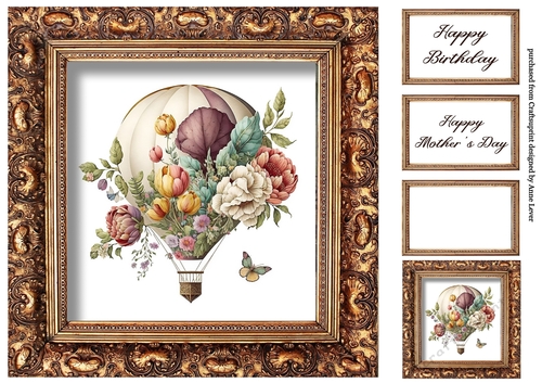 Vintage Floral Hot Air Balloon 8