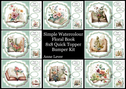 Simple Watercolour Floral Book Bumper Kit