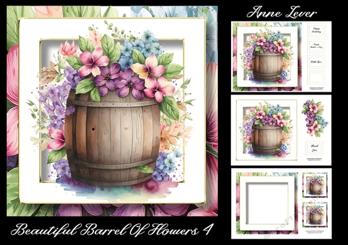Beautiful Barrel Of Flowers 4
