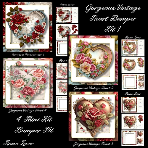 Gorgeous Vintage Heart Bumper Kit 1