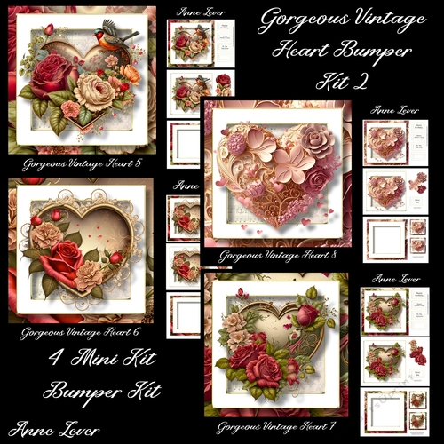 Gorgeous Vintage Heart Bumper Kit 2