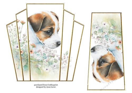 7x7 Art Deco Stacker - Jack Russell Pup