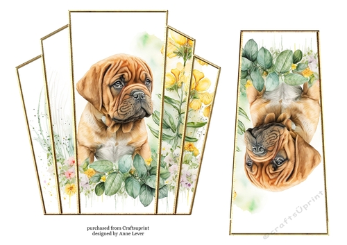 7x7 Art Deco Stacker - Mastiff Pup