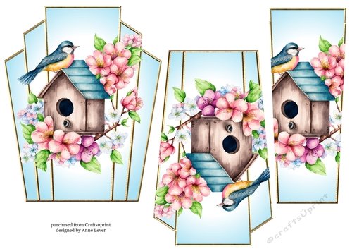 Art Deco Stacker - Beautiful Bird 1
