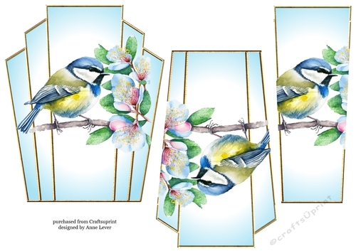 Art Deco Stacker - Beautiful Bird 6