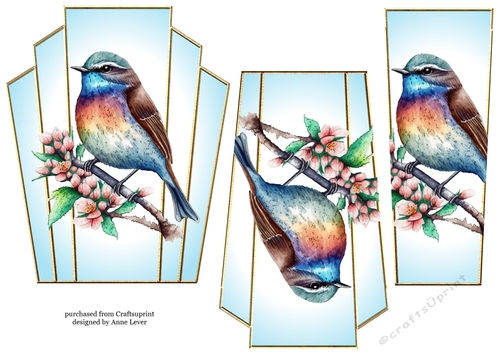Art Deco Stacker - Beautiful Bird 7