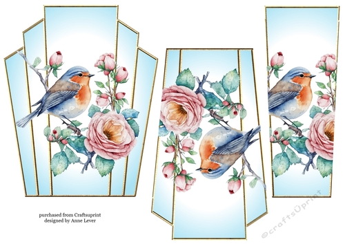 Art Deco Stacker - Beautiful Bird 8